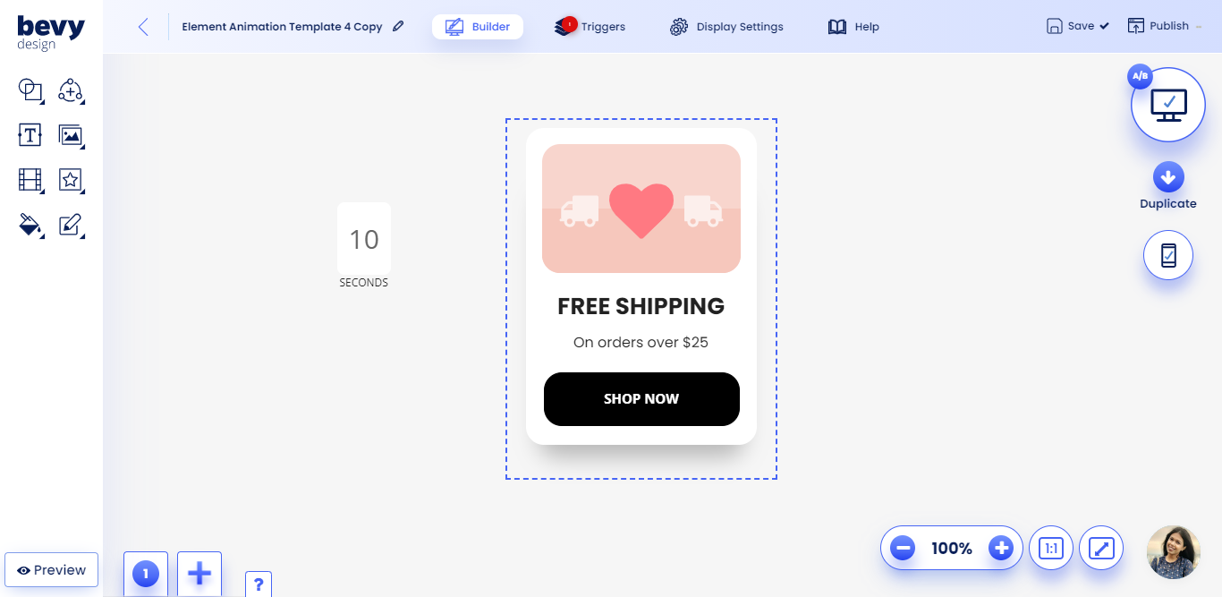 Bevy Builder Hidden Countdown Screenshot of Hidden Countdown