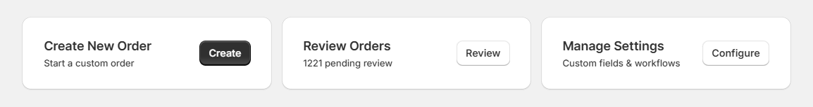 Screenshot of OrderPilot Dashboard-Order Management