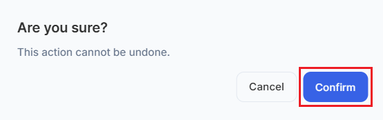 Screenshot of Smart Collections Builder Dashboard-Delete Confirmation Modal