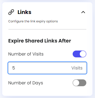 Configuring Number of Visits