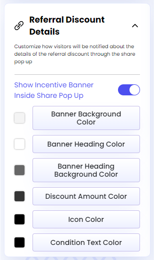 Referral Discount Details